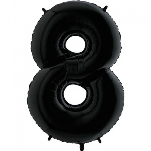 Balão Número 8 Preto Balão Número 8 Preto